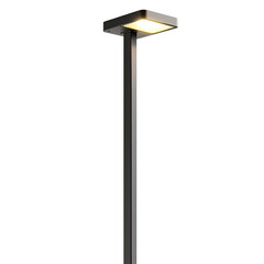 a sleek, modern outdoor lamp with an adjustable arm and light source