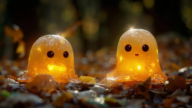cute hellowen ghost characters