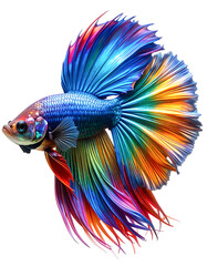Stunning Betta Fish Displaying Colors