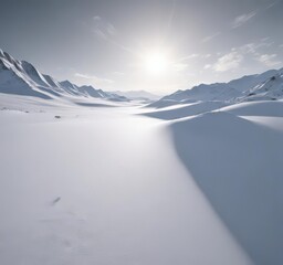 Stark white expanse, deep shadows, crystalline snow,  shadow,  outdoors