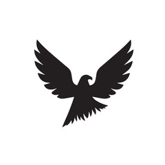 eagle logo vector Bold and clean eagle logo vector, with sharp lines and a strong silhouette 
