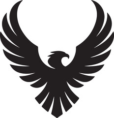 eagle logo vector Bold and clean eagle logo vector, with sharp lines and a strong silhouette 
