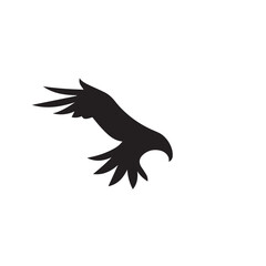 eagle logo vector Bold and clean eagle logo vector, with sharp lines and a strong silhouette 
