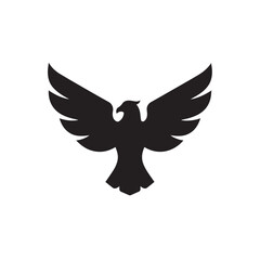 eagle logo vector Bold and clean eagle logo vector, with sharp lines and a strong silhouette 
