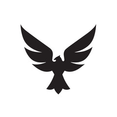 Fototapeta premium eagle logo vector Bold and clean eagle logo vector, with sharp lines and a strong silhouette 