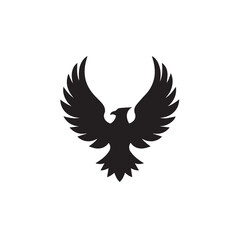 eagle logo vector Bold and clean eagle logo vector, with sharp lines and a strong silhouette 
