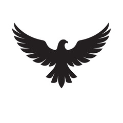 eagle logo vector Bold and clean eagle logo vector, with sharp lines and a strong silhouette 

