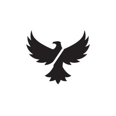 eagle logo vector Bold and clean eagle logo vector, with sharp lines and a strong silhouette 
