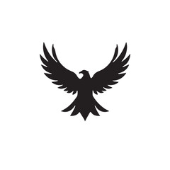 eagle logo vector Bold and clean eagle logo vector, with sharp lines and a strong silhouette 
