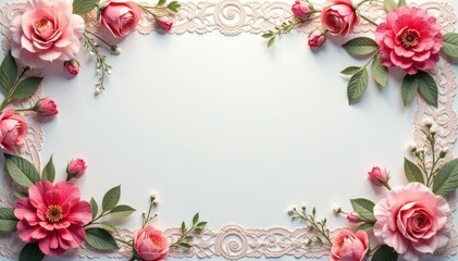 Intricate floral lace, delicate scallops and vines , graphic, beautiful, vintage