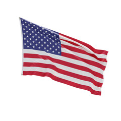 Fototapeta premium Patriotic Stars And Stripes In Motion
