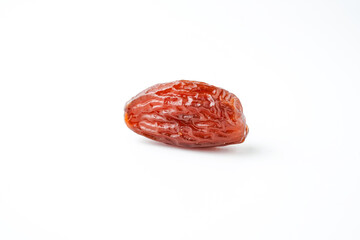 Dates fruit tunisia, Tunisian honey dates or kurma tunisia madu, isolated on white background