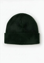 Dark gray knit beanie