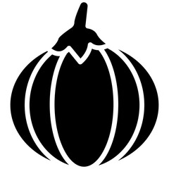 Pumpkin glyph icon