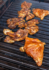 Grilled Chicken on Charcoal BBQ