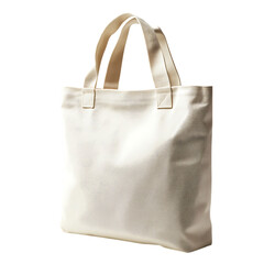 Minimal Canvas Bag with a Clean Modern Design Isolated on Transparent Background