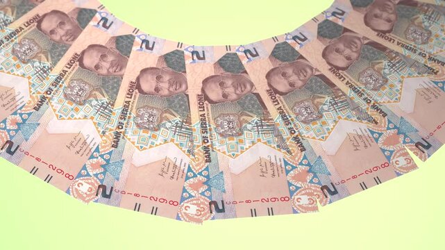 Lyrical Looping Design 2 Leone Curency of Sierra Leone