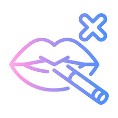 Fototapeta premium lips Line Gradient Icon