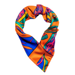 Trendy Cooling Bandana with Bold Digital Print Ad Isolated on Transparent Background