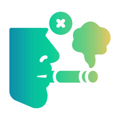 no smoke Gradient icon