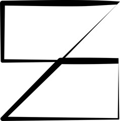 Set of square shapes