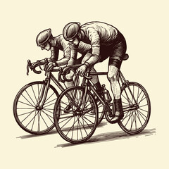 Cyclist on a bicycle