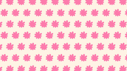 Seamless floral pattern with colorful abstract flowers in a vintage-inspired style, organic shapes and spring-themed textures perfect for fabric, prints, and decor.