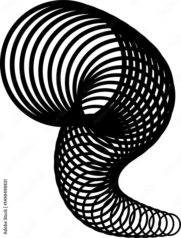 Poster circle with curve line gradient. futuristic technology concept