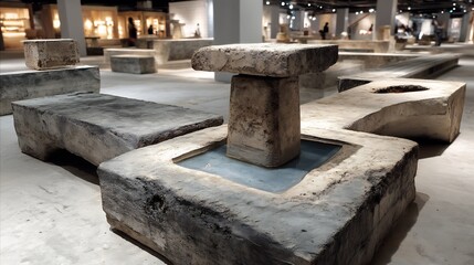 Town squares urban morphology study showing civic space spatial organization plinth based sculpture installations and material texture palimpsests