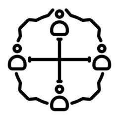 team icon, line icon style