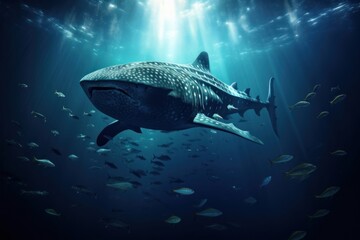 Fototapeta premium Ocean whale shark outdoors nature.