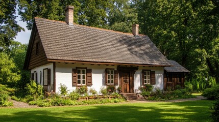 Charming Rustic Cottage Nestled in Lush Greenery
