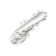 White Flour Swirl on Black Background Culinary Ingredient Texture