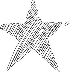 Star line drawing style