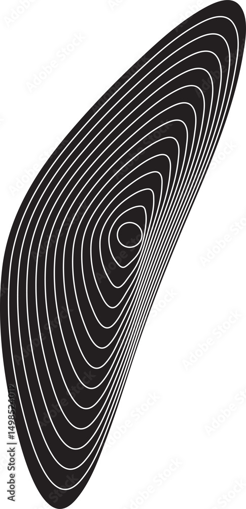 Poster dynamic amorphous shapes with blend effect. modern design