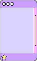 Retro Vaporwave Computer Screen