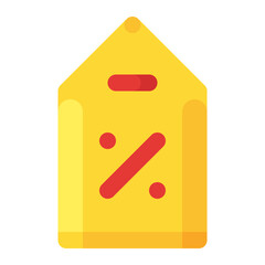 discount tag price flat colored icon.