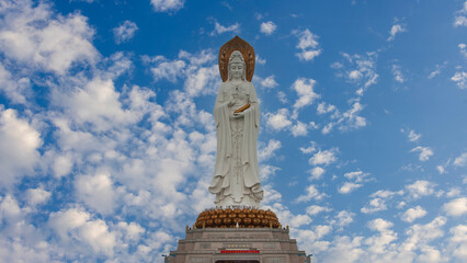 The 108-meter Bodhisattva Guanyin Statue at Nanshan, Sanya, China