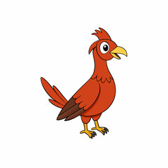 Game Bird Perched On White