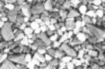 Digital Halftone Mesh Texture on Dark Rock Background
