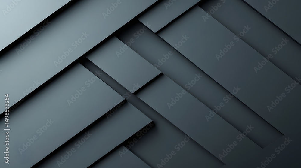 Aufkleber black modernist building with sharp angles and architectural minimalism. long_title:an abstract, min