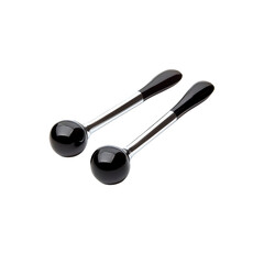 Pair of Black and Silver Facial Massage Tools