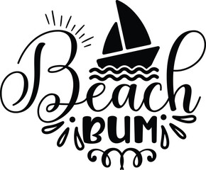 Beach bum svg