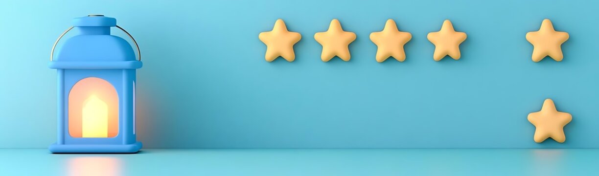 Blue lantern, five stars, rating