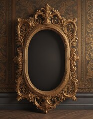 Intricate vintage frames adorn luxurious damask  Classic design , sophisticated, luxury pattern, classic