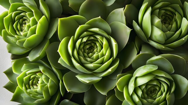 Close-up view of succulent plants.