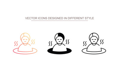 Sauna icon design with white background stock illustration
