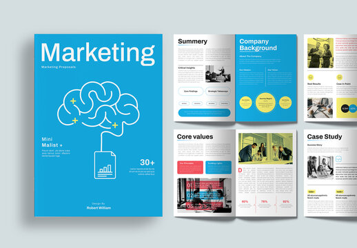 Minimalist and Modern Creative Marketing Proposal Template