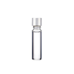 Clear Glass Bottle with Silver Cap - Sample Vial