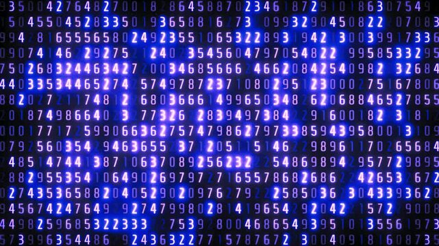 blue binary code background